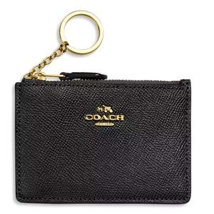 Mini Skinny Leather keychain change/ID Case